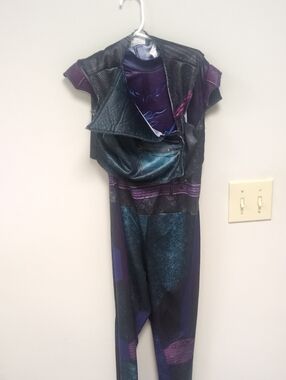 Disney Metallic Purple and Black Jumpsuit Romper